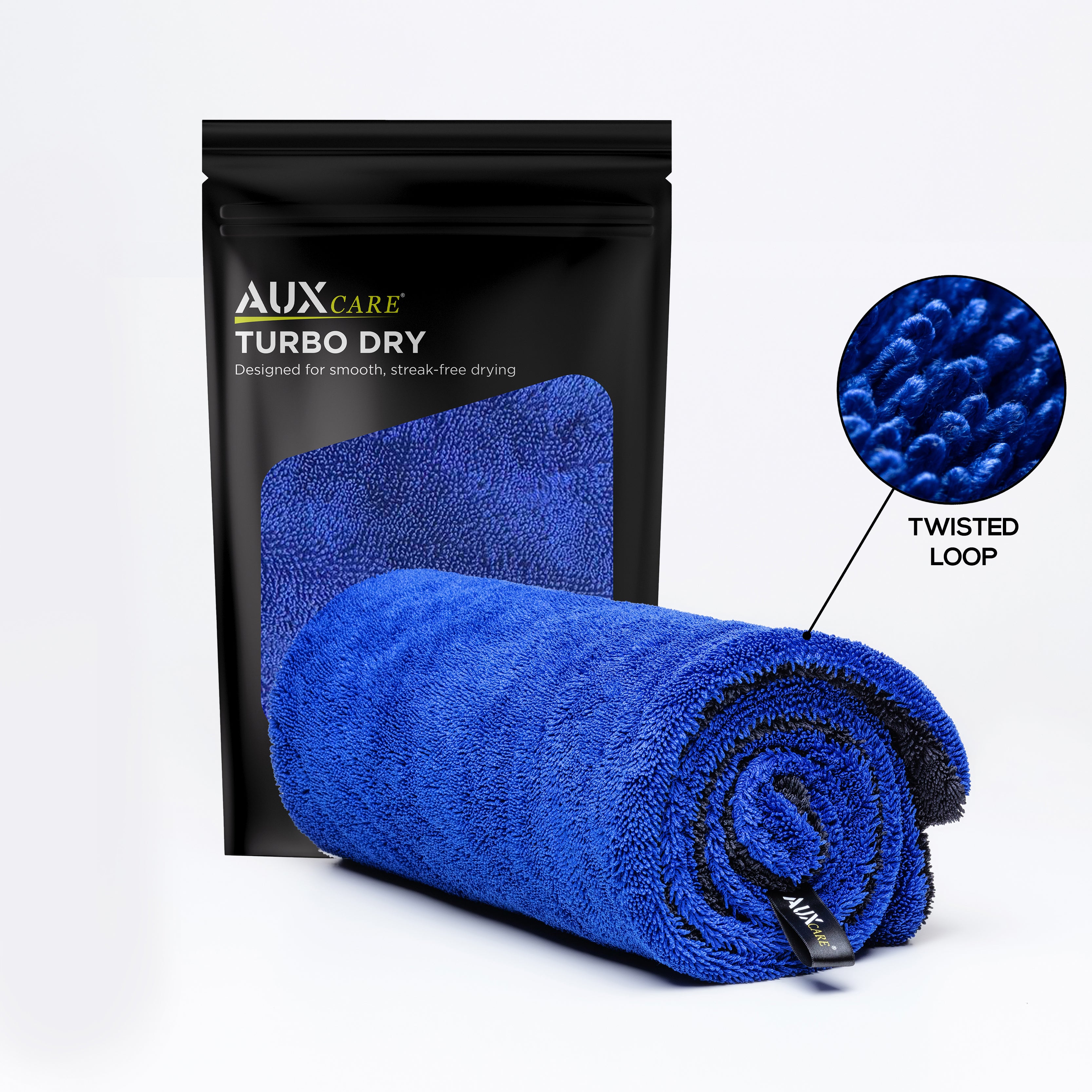 TurboDry Drying Towel + VisionX™ Glass Cleaning