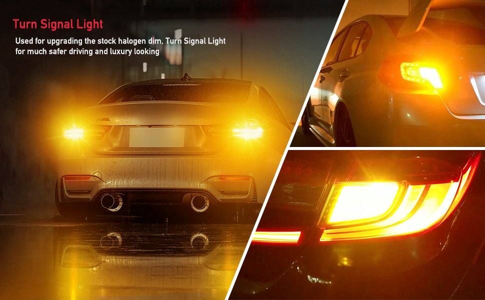 7443 AuxPro Series Switchback Turn Signal + DRL | Amber/Amber