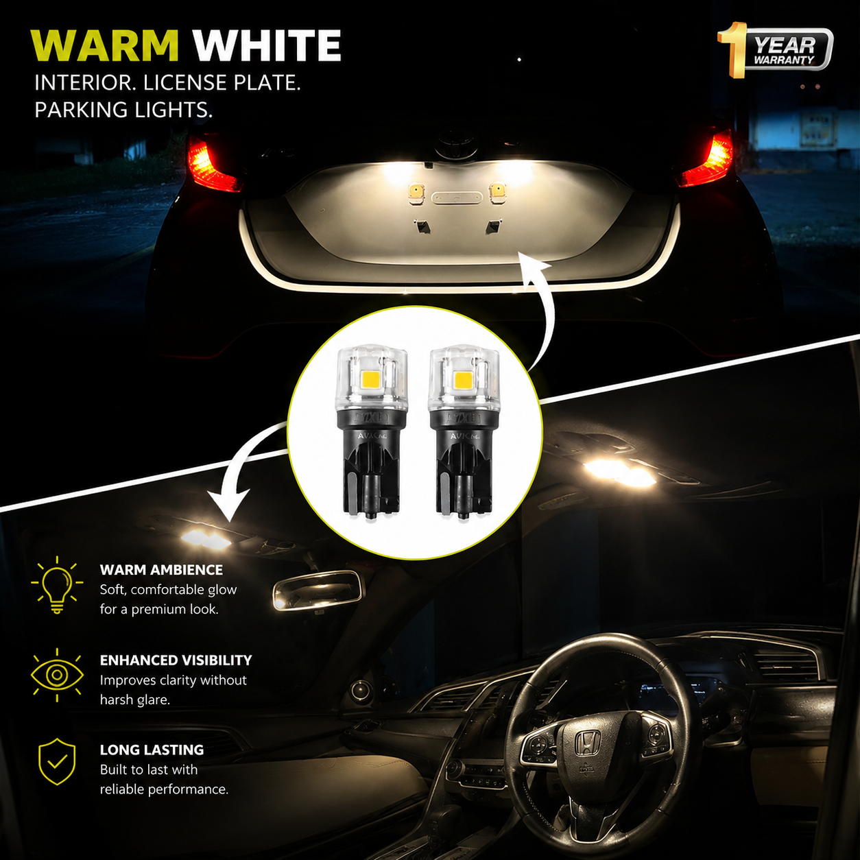 T10 AuxPro Series | Parking | Licence Plate | Interior