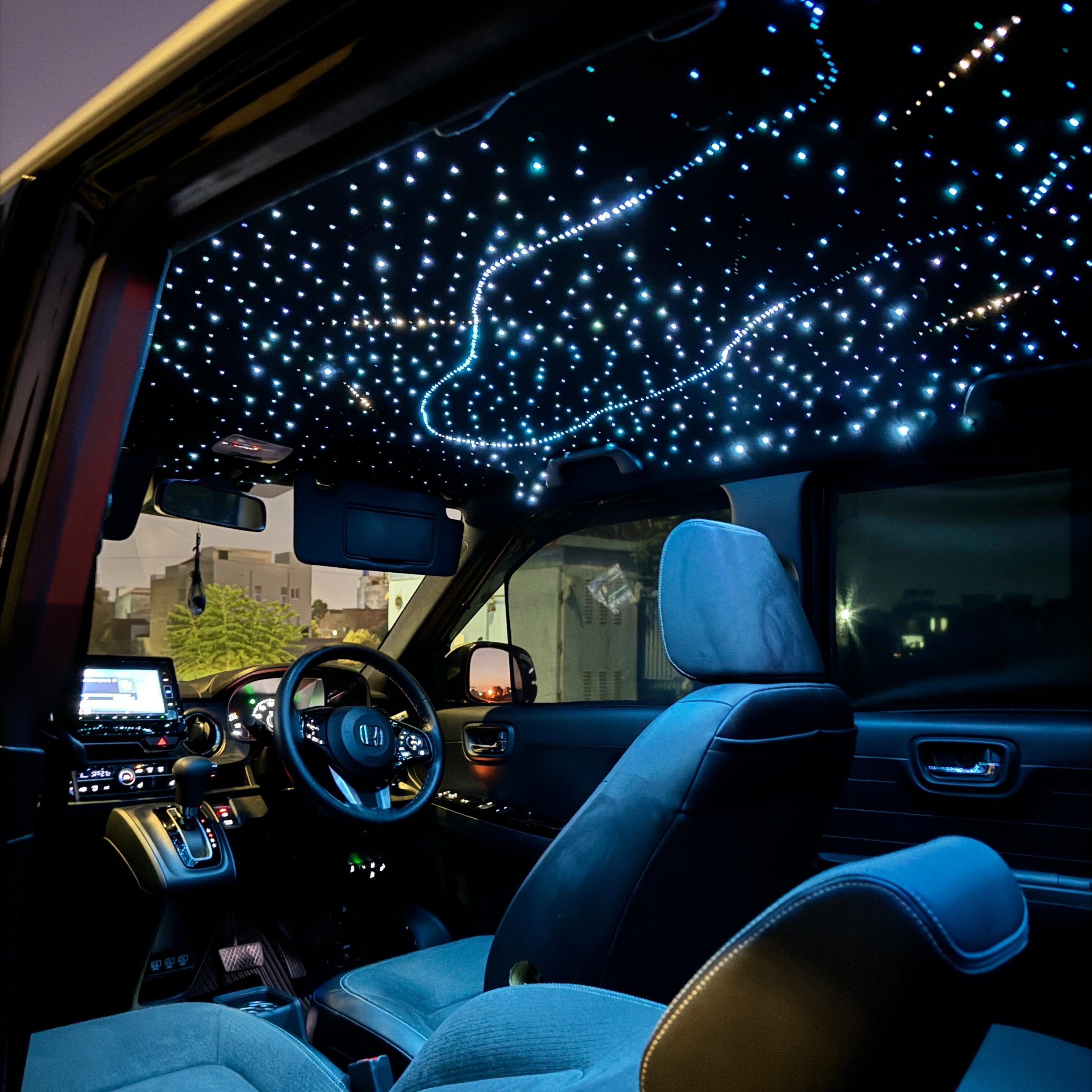 Starlight Headliner with shooting stars Auxleds