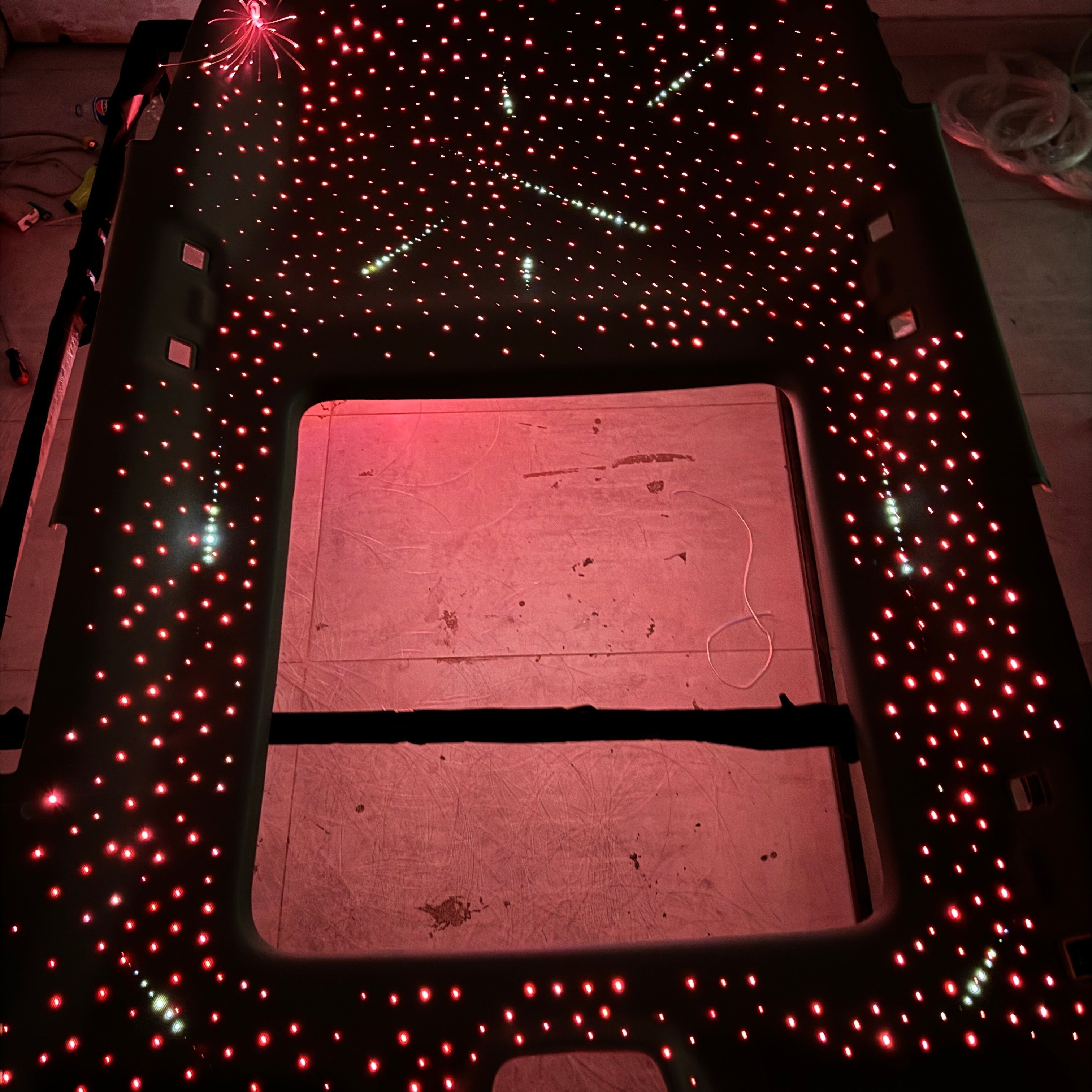 Starlight Headliner with shooting stars