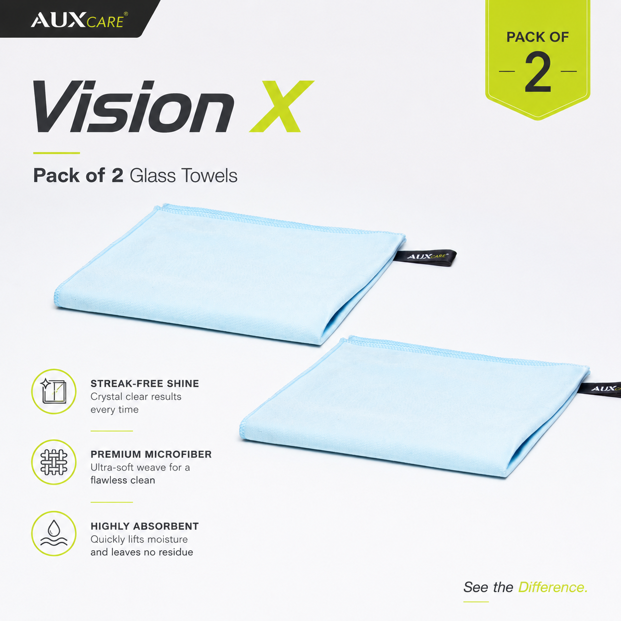 VisionX™ – AuxCare® Glass Cleaning Towel